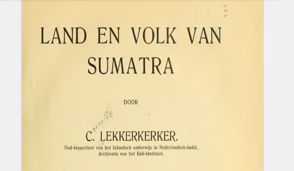 Menyelami Sumatra Masa Lalu: Resensi Buku "Land en Volk van Sumatra" oleh C. Nieuwenhuis